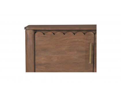 Moe's Wiley Contemporary 4-Door Sideboard - Vintage Brown