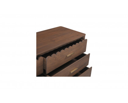 Moe's - Wiley Contemporary 6 Drawers Dresser in Vintage Brown