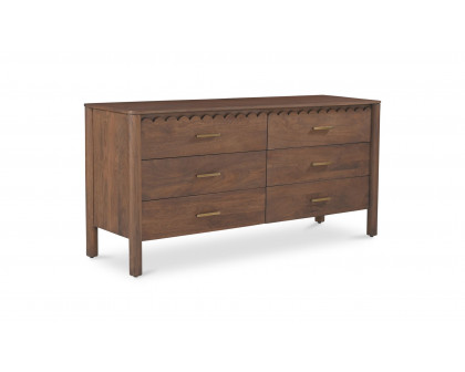 Moe's - Wiley Contemporary 6 Drawers Dresser in Vintage Brown