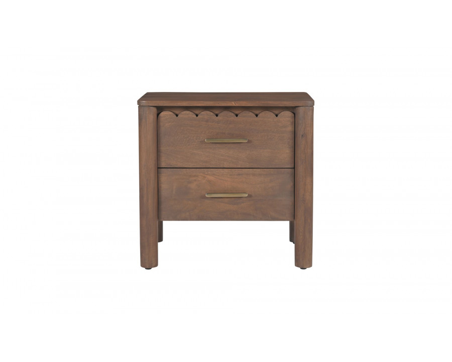 Moe's - Wiley Contemporary Nightstand in Vintage Brown