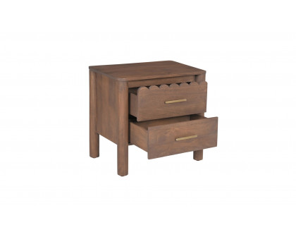 Moe's - Wiley Contemporary Nightstand in Vintage Brown