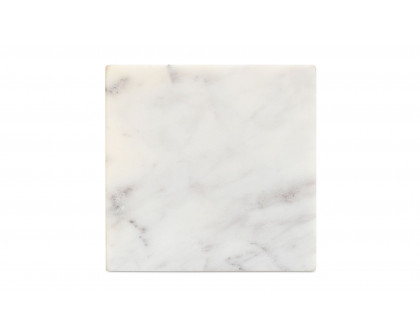 Moe's - Cora Modern Cube Tabletop Accent in Banswara Purple White Marble