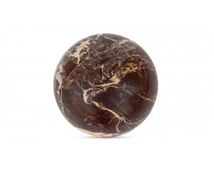 Moe's - Odessa Modern Sphere Tabletop Accent in Red Levanto Marble