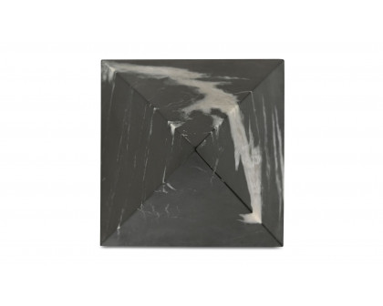 Moe's - Alma Modern Pyramid Tabletop Accent in Black Marble