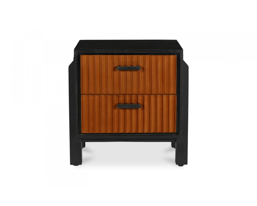 Moe's - Hayden Mid-Century Modern Nightstand in Deep Brown