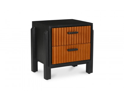 Moe's - Hayden Mid-Century Modern Nightstand in Deep Brown