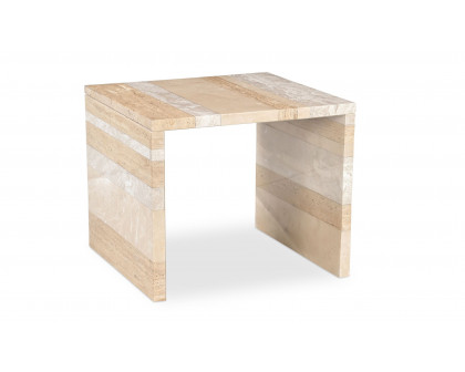 Moe's Rosa Modern Accent Table - Mixed Marble