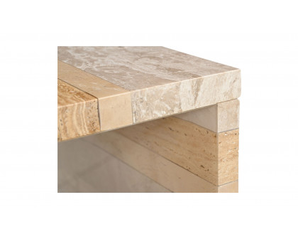 Moe's Rosa Modern Accent Table - Mixed Marble