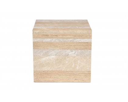 Moe's Rosa Modern Accent Table - Mixed Marble