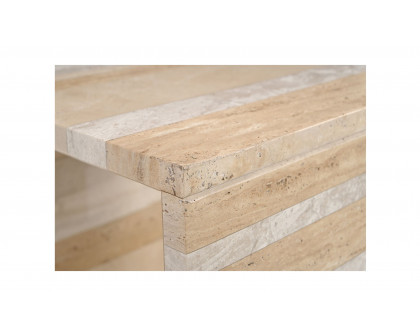 Moe's Rosa Modern Accent Table - Mixed Marble