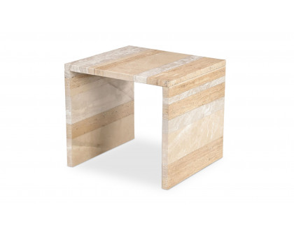 Moe's Rosa Modern Accent Table - Mixed Marble