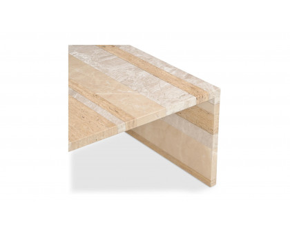 Moe's Rosa Modern Coffee Table - Mixed Marble