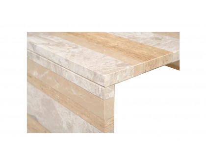 Moe's Rosa Modern Coffee Table - Mixed Marble