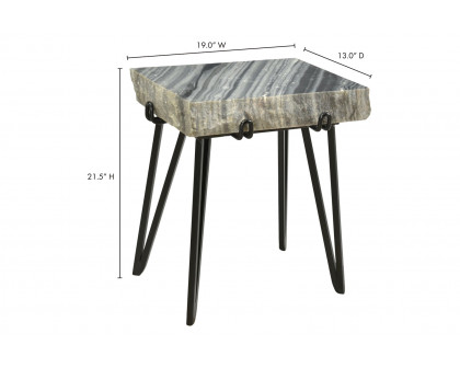 Moe's Alpert Accent Table - Dark Gray