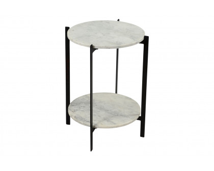 Moe's - Melanie Accent Table in White