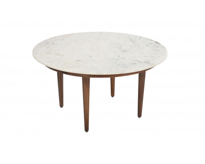 Moe's Lark Contemporary Coffee Table - White Banswara