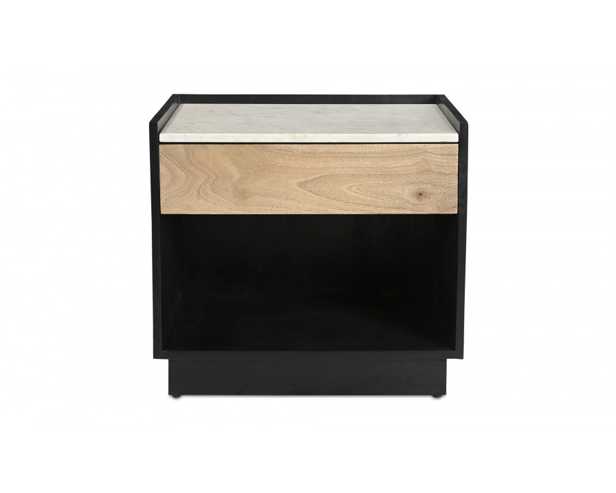 Moe's - Carter Modern 1 Drawer Nightstand in Black