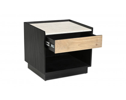 Moe's - Carter Modern 1 Drawer Nightstand in Black