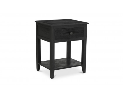 Moe's - Corrine Rustic 1 Drawer Nightstand in Black