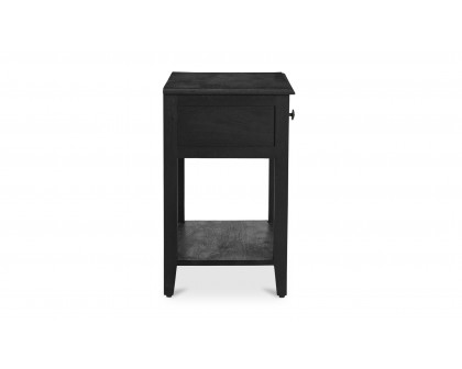 Moe's - Corrine Rustic 1 Drawer Nightstand in Black