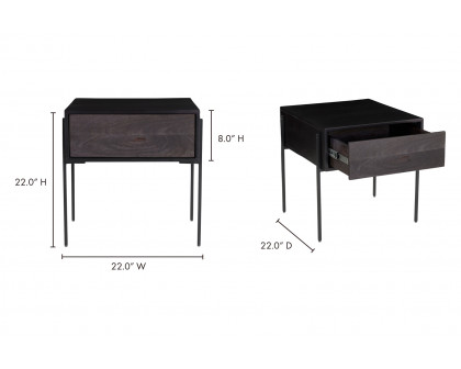 Moe's™ Tobin Side Table - Charcoal