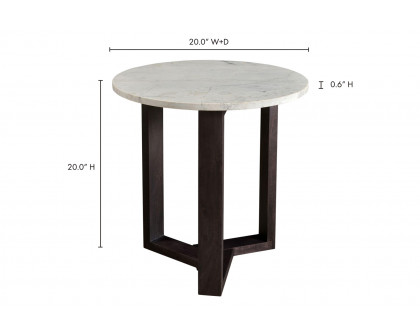 Moe's Jinxx Side Table - Charcoal Gray