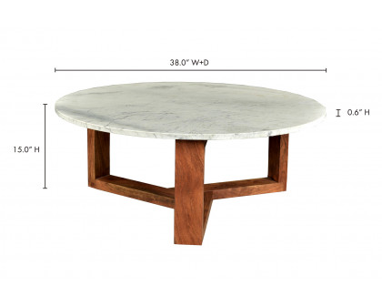 Moe's Jinxx Coffee Table - White