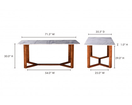 Moe's Jinxx Dining Table - Brown