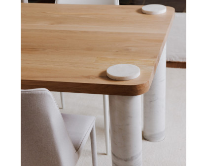 Moe's Century Dining Table - Natural/White