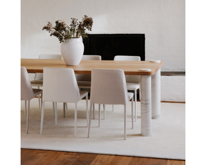 Moe's Century Dining Table - Natural/White