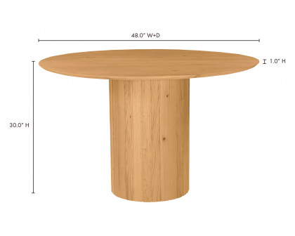 Moe's Povera Round Dining Table - Natural