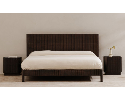 Moe's Povera Contemporary Queen Size Bed - Black