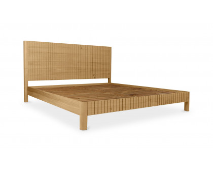 Moe's Povera Contemporary Queen Size Bed - Oak