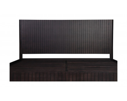 Moe's Povera Contemporary King Size Bed - Black