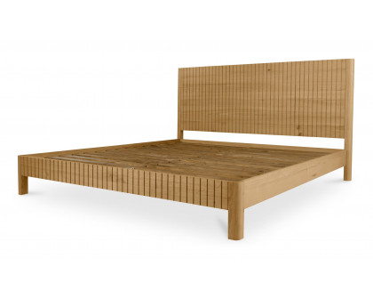 Moe's Povera Contemporary King Size Bed - Oak