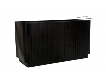 Moe's Povera Contemporary 6-Drawer Dresser - Black