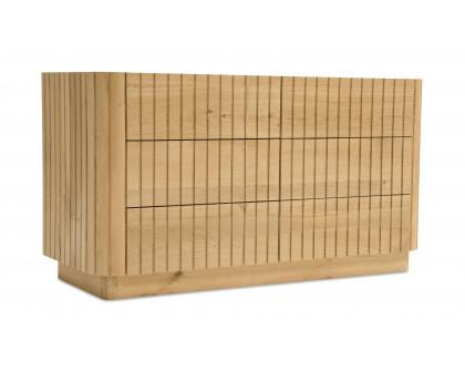 Moe's Povera Contemporary 6-Drawer Dresser - Oak