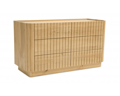 Moe's Povera Contemporary 6-Drawer Dresser - Oak