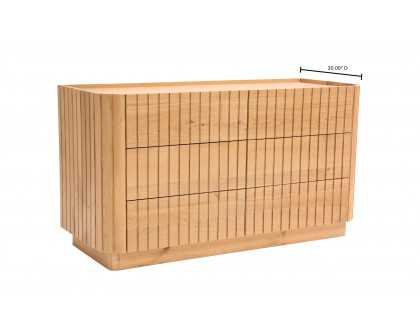 Moe's Povera Contemporary 6-Drawer Dresser - Oak