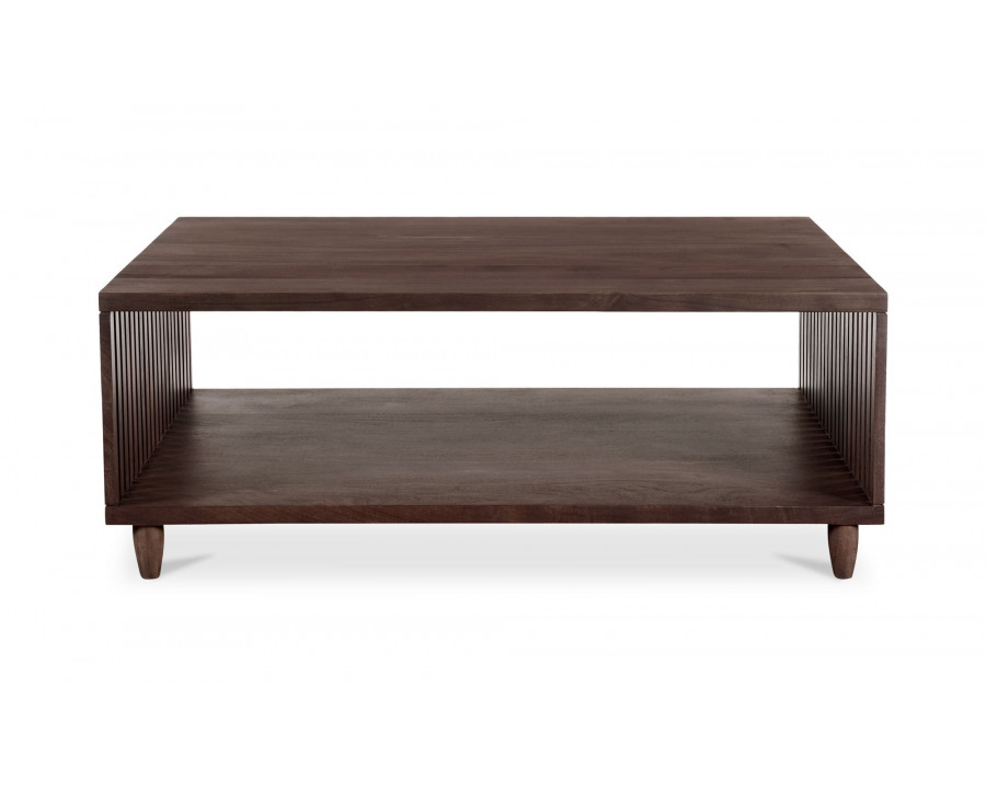 Moe's - Ryse Mid-Century Modern Rectangular Coffee Table in Brown