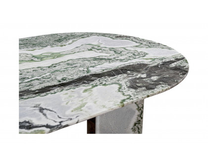 Moe's Celia Contemporary Oval Dining Table - Green Onyx Marble