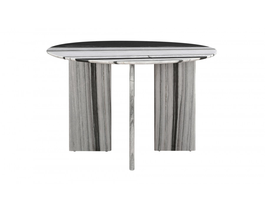 Moe's Celia Contemporary Round Dining Table - Panda Marble