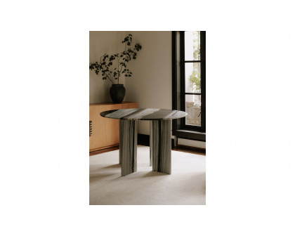 Moe's Celia Contemporary Round Dining Table - Panda Marble