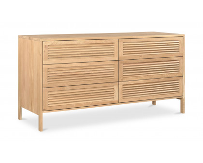 Moe's - Teeda Contemporary 6 Drawers Dresser in Natural