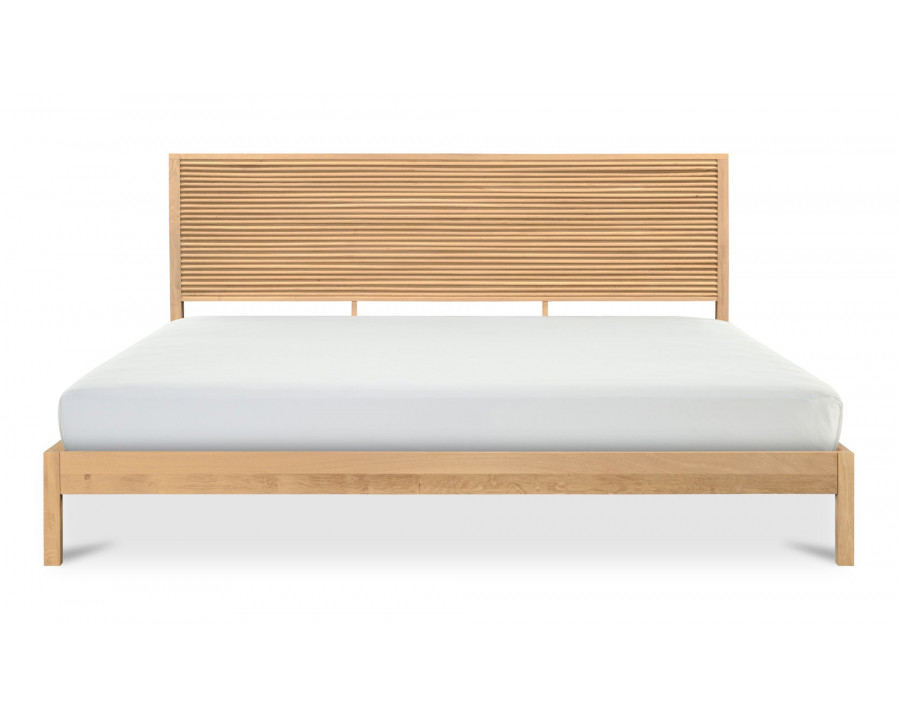 Moe's Teeda Contemporary Queen Size Bed - Natural