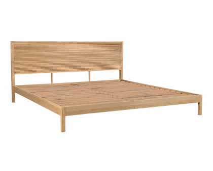 Moe's Teeda Contemporary King Size Bed - Natural