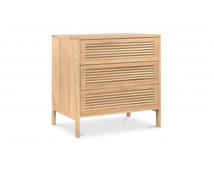 Moe's Teeda Contemporary 3-Drawer Nightstand - Natural