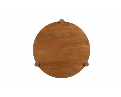 Moe's - Olsen Contemporary Round Coffee Table in Vintage Brown