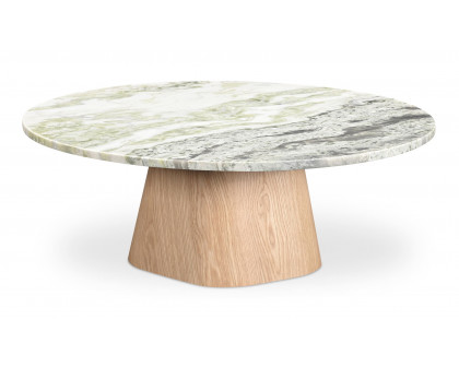 Moe's Evelyn Contemporary Coffee Table - Green Onyx Marble