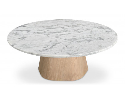 Moe's Evelyn Contemporary Coffee Table - White Marble